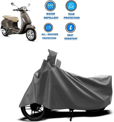 CODOKI Two Wheeler Cover for Piaggio(Vespa VXL, Grey)
