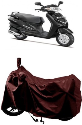 SUGASHRI Waterproof Two Wheeler Cover for Hero(Duet LX 110CC BS6, Maroon)