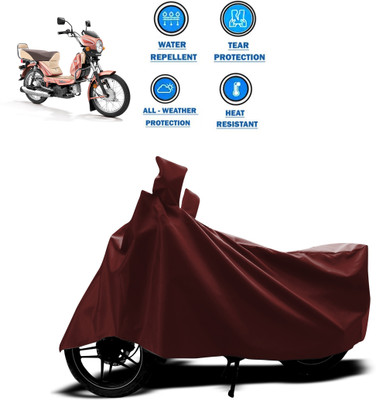 PAGORA Waterproof Two Wheeler Cover for TVS(XL 100, Maroon)