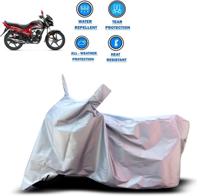 CODOKI Two Wheeler Cover for Honda(Dream Yuga, Silver)