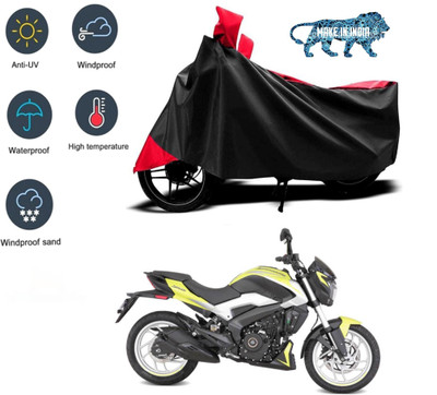 DeepShakshi AUTOMOTIVE Waterproof Two Wheeler Cover for Bajaj(Dominar 250, Black, Red)