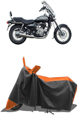 SUGASHRI Waterproof Two Wheeler Cover for Bajaj(Avenger 220 DTS-i, Orange, Black)