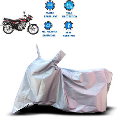 CODOKI Two Wheeler Cover for Bajaj(Discover 125 DTS-i, Silver)