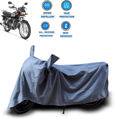 CODOKI Two Wheeler Cover for Hero(Splendor Plus, Grey)