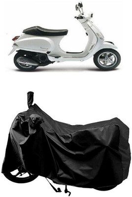 SUGASHRI Waterproof Two Wheeler Cover for Piaggio(Piaggio Vespa, Black)
