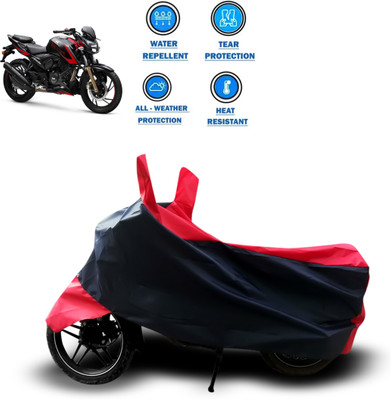 CODOKI Two Wheeler Cover for TVS(Apache RTR 200, Red)