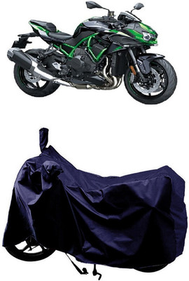 SUGASHRI Waterproof Two Wheeler Cover for Kawasaki(ZH2 BS6, Blue)