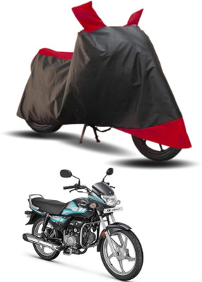 SK AUTO Two Wheeler Cover for Hero(HF Deluxe, Red, Black)