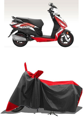 SUGASHRI Waterproof Two Wheeler Cover for Hero(Dash, Red, Black)