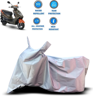 PAGORA Two Wheeler Cover for Okinawa(Ridge Plus, Silver)