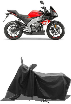 SUGASHRI Waterproof Two Wheeler Cover for Aprilia(Tuono 150 BS6, Grey, Black)