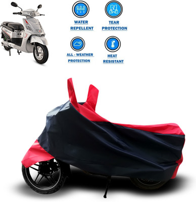 CODOKI Two Wheeler Cover for Hero(Electric NYX e5, Red)
