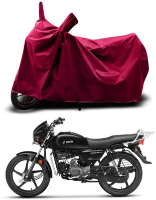 SK AUTO Two Wheeler Cover for Hero(Splendor Plus, Maroon)