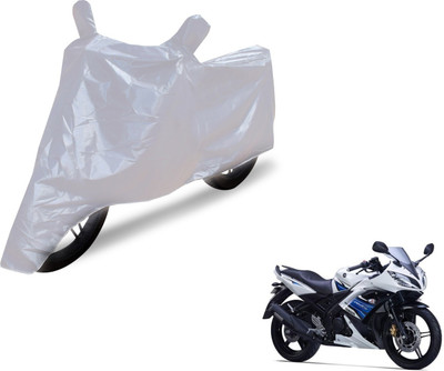 SK AUTO Waterproof Two Wheeler Cover for Yamaha(YZF R15 S, Silver)