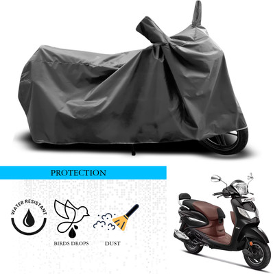 SnehaSales Waterproof Two Wheeler Cover for Hero(Pleasure Plus, Grey)