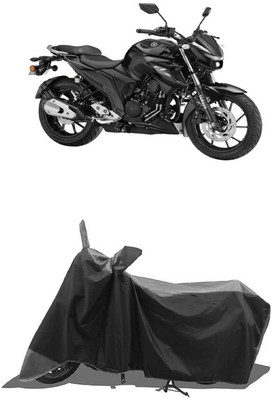 SUGASHRI Waterproof Two Wheeler Cover for Yamaha(FZ-25 BS6, Grey, Black)
