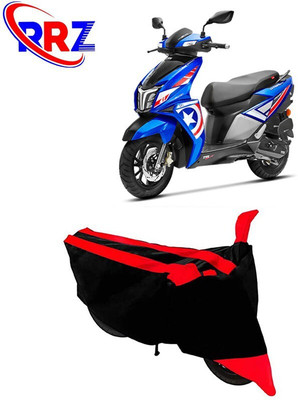 DeepShakshi AUTOMOTIVE Waterproof Two Wheeler Cover for TVS(Ntorq 125, Black, Red)