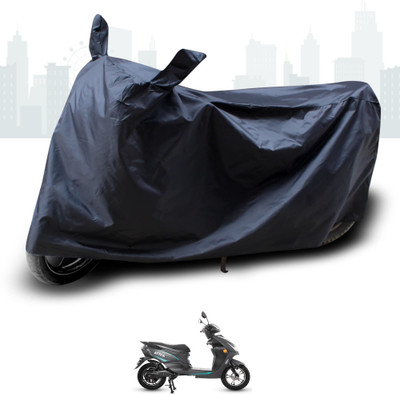 SK AUTO Two Wheeler Cover for Hero(Electric AXLHE-20, Black)