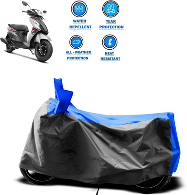 GOSHIV-car and bike accessories Two Wheeler Cover for Suzuki(Let's, Grey)