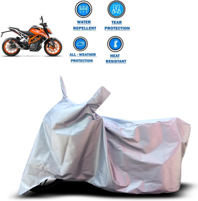 CODOKI Two Wheeler Cover for KTM(Duke 390 ABS, Silver)