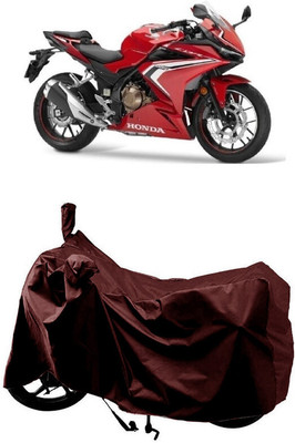 SUGASHRI Waterproof Two Wheeler Cover for Royal Enfield(Bullet 350 New BS6, Maroon)