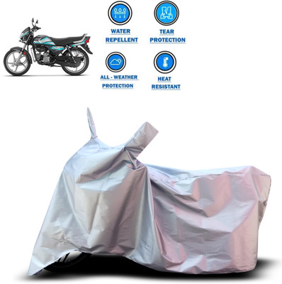 CODOKI Two Wheeler Cover for Hero(HF Deluxe, Silver)