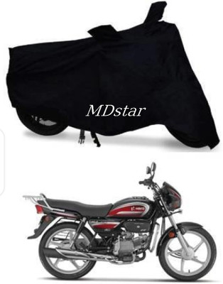 Mdstar Waterproof Two Wheeler Cover for Yamaha(Alpha BS6, Black)