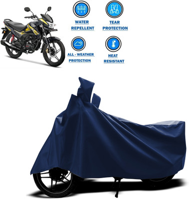PAGORA Two Wheeler Cover for Honda(CB Shine, Blue)