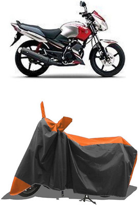 SUGASHRI Waterproof Two Wheeler Cover for Yamaha(Gladiator SS, Orange, Black)