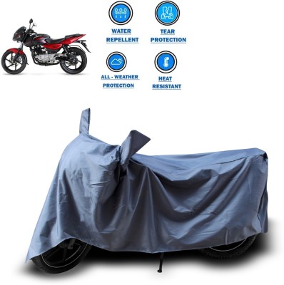 GOSHIV-car and bike accessories Two Wheeler Cover for Bajaj(Pulsar 180 DTS-i, Grey)