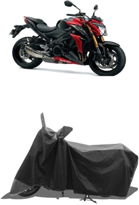 SUGASHRI Waterproof Two Wheeler Cover for Suzuki(GSX-S1000 ABS, Grey, Black)