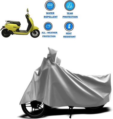 CODOKI Two Wheeler Cover for Okinawa(Lite, Silver)