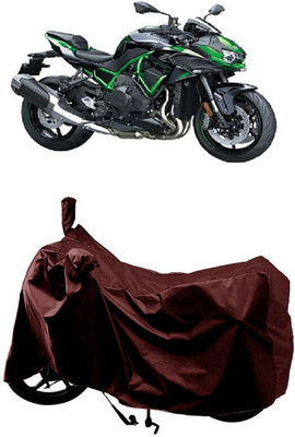 SUGASHRI Waterproof Two Wheeler Cover for Kawasaki(ZH2 BS6, Maroon)