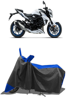 SUGASHRI Waterproof Two Wheeler Cover for Suzuki(GSX, Blue, Black)