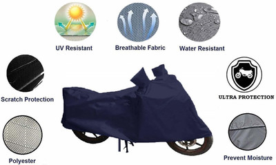 DeepShakshi AUTOMOTIVE Waterproof Two Wheeler Cover for TVS(Scooty Pep+, Blue)