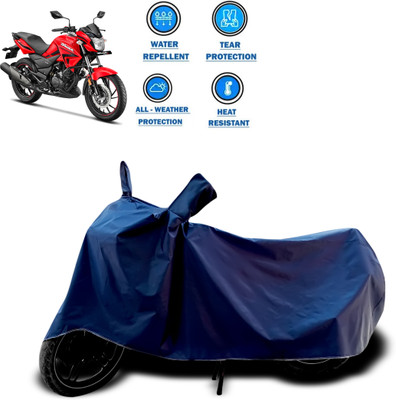 CODOKI Two Wheeler Cover for Hero(Hunk, Blue)