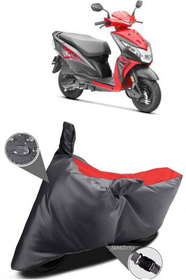 SK AUTO Waterproof Two Wheeler Cover for Honda(Dio, Black, Red)