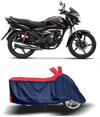 DSAMI Two Wheeler Cover for Honda(CB Shine, Blue)