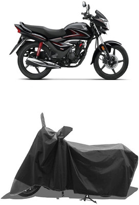 SUGASHRI Waterproof Two Wheeler Cover for Honda(CB Shine, Grey, Black)