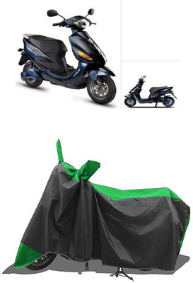 SUGASHRI Waterproof Two Wheeler Cover for Electric Cruz(X1, Green, Black)