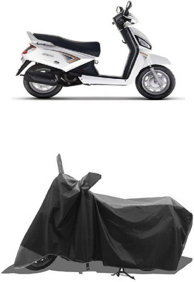 SUGASHRI Waterproof Two Wheeler Cover for Mahindra(Gusto BS6, Grey, Black)