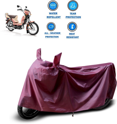 CODOKI Waterproof Two Wheeler Cover for TVS(XL 100, Maroon)