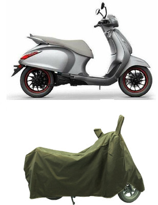 Coxtor Waterproof Two Wheeler Cover for Bajaj(Urbanite Chetak BS6, Gold)