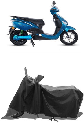 SUGASHRI Waterproof Two Wheeler Cover for Hero(Electric Optima Plus BS6, Grey, Black)