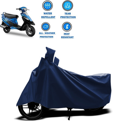 CODOKI Two Wheeler Cover for TVS(Scooty Pep+, Blue)