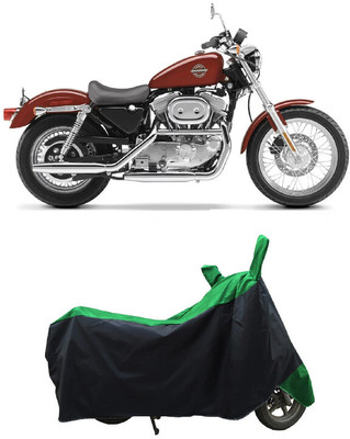 Coxtor Waterproof Two Wheeler Cover for Harley Davidson(XL 883, Green)