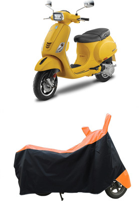 Coxtor Waterproof Two Wheeler Cover for Piaggio(Vespa SXL 150, Orange)
