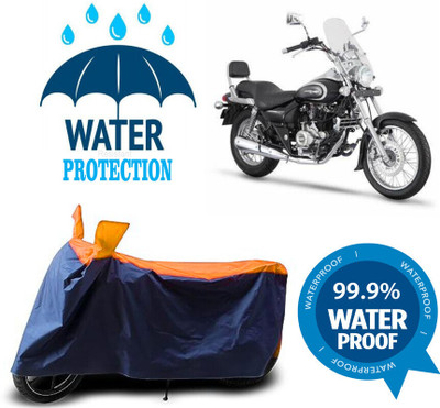 Mdstar Waterproof Two Wheeler Cover for Bajaj(Avenger 220 DTS-i, Multicolor)