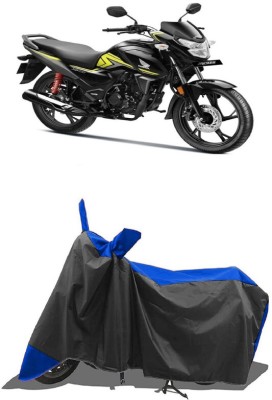 SUGASHRI Waterproof Two Wheeler Cover for Honda(CB Shine SP, Blue, Black)