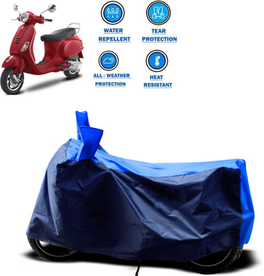 CODOKI Two Wheeler Cover for Piaggio(Vespa VXL 125, Blue)